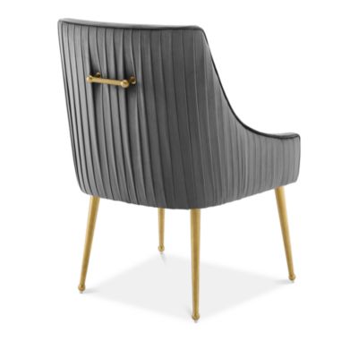 Discern Pleated Back Upholstered Performance Velvet Dining Chair