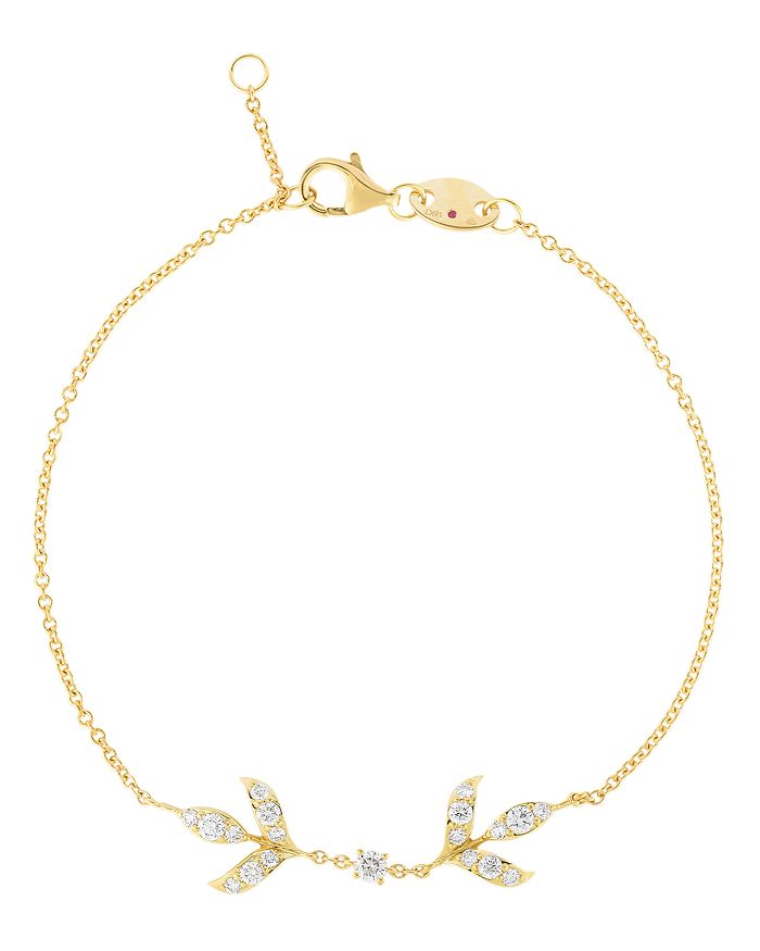 Roberto Coin 18k Yellow Gold Disney Frozen 2 Diamond Chain Bracelet In White/gold