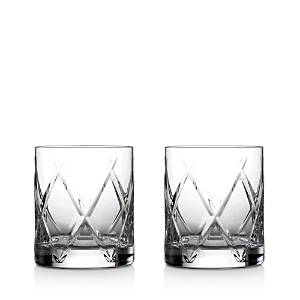 Shop Waterford Olann Double Old Fashioned Glass, Set Of 2 In Clear