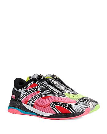 Gucci Men's Ultrapace R Fabric Neon Low-Top Sneakers | Bloomingdale's