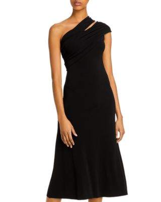 Helmut Lang One-Shoulder Midi Dress 