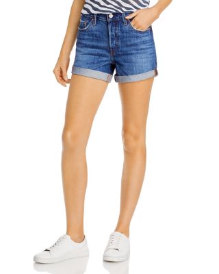 levi's cuffed denim shorts