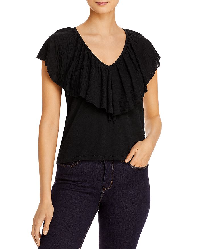 Goldie Ruffled Neck Top | Bloomingdale's
