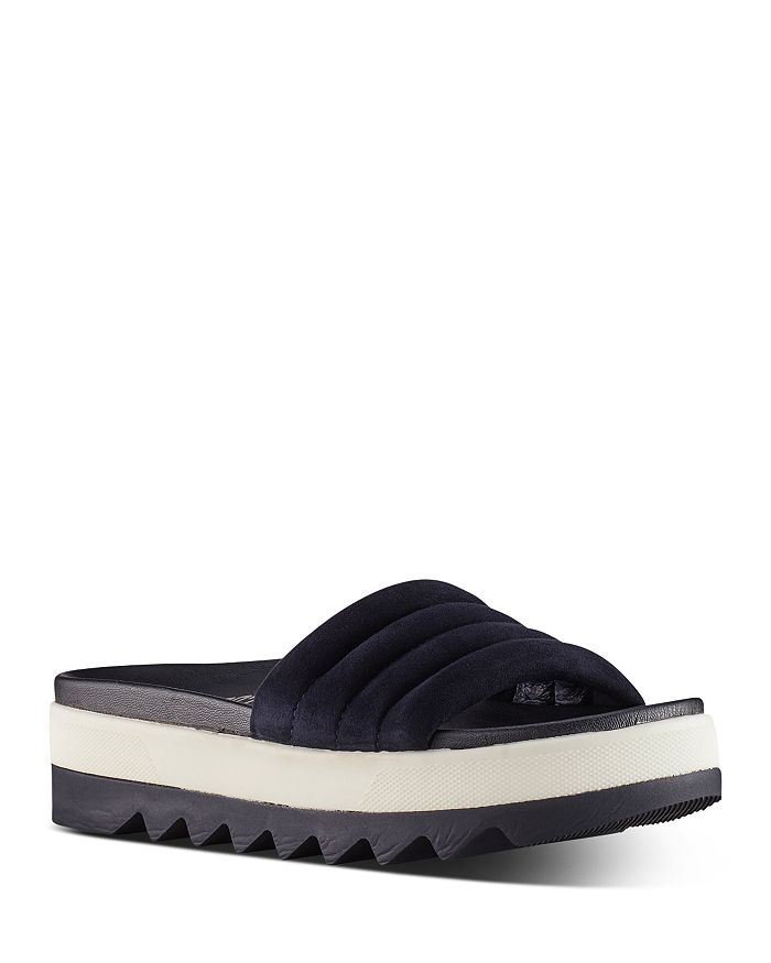 white platform slide