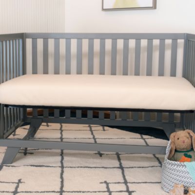 Breathable Organic Crib, Mattress Baby & Toddler Bed with Protector Pad