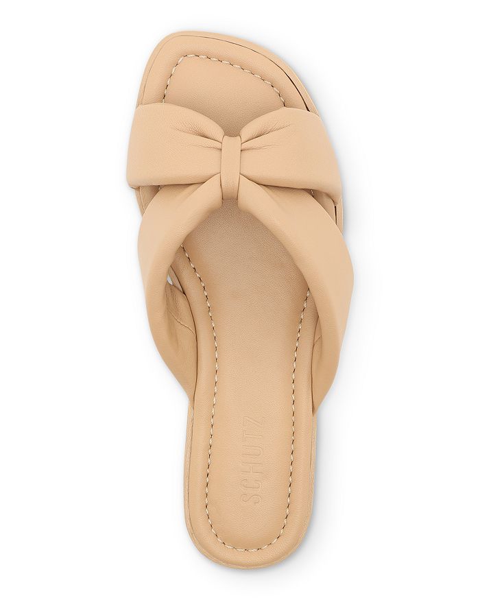 Shop Schutz Women's Fairy Slide Sandals In Honey Beige