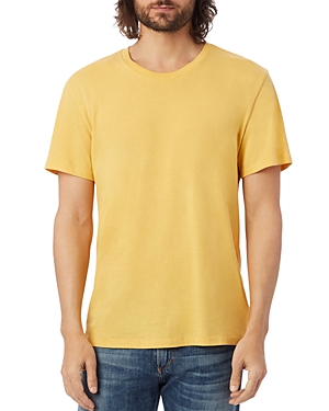 Alternative Organic Crew Tee In Yellow Ochre