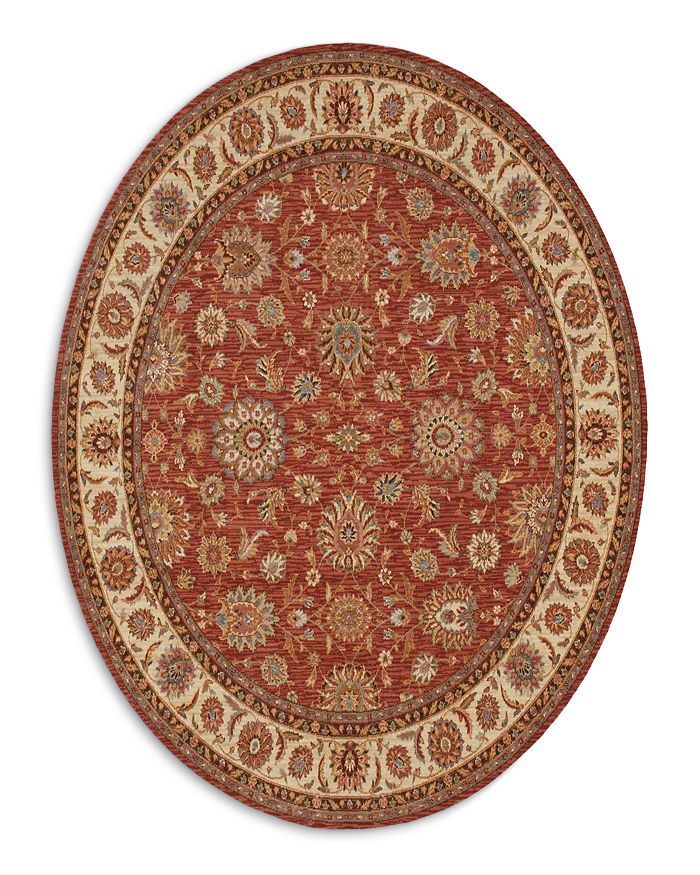 Nourison Living Treasures Li05 Round Area Rug , 7'10 Round In Rust