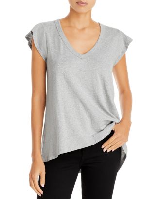 Growing Restless V-Neck Tee in Light Plum