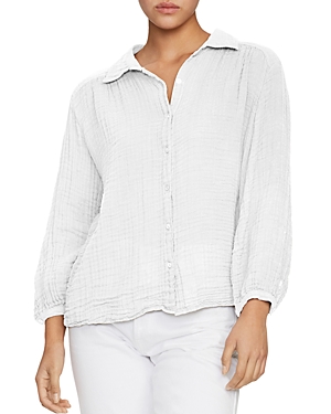Michael Stars Carrie Button-up Shirt In White