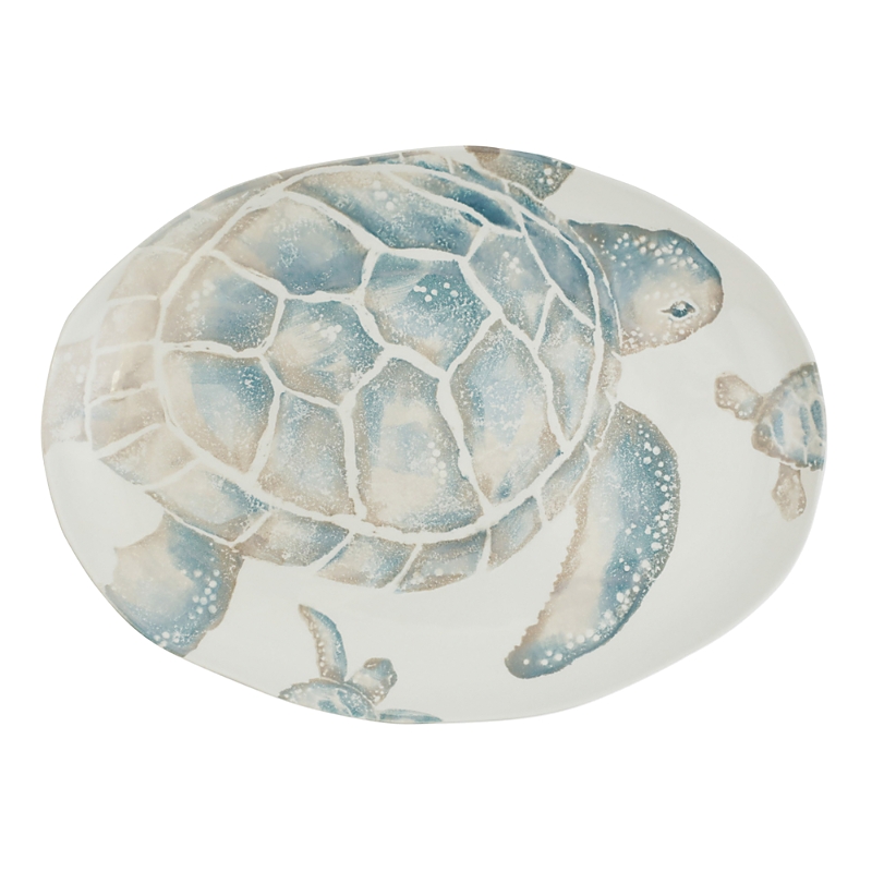 Vietri Tartaruga Medium Oval Platter In Multi