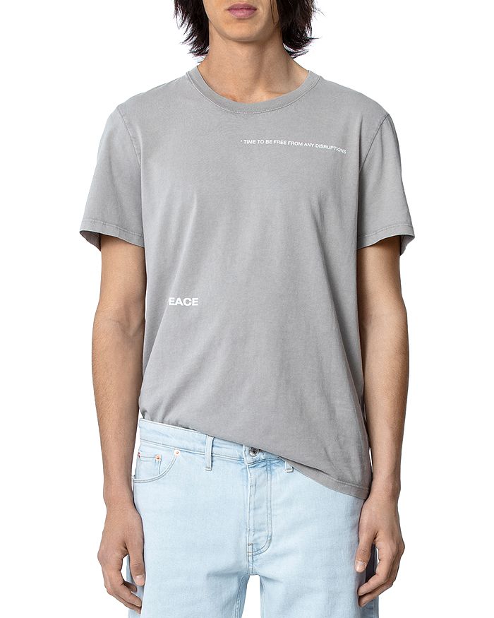 ZADIG & VOLTAIRE DUPE ZADIG & VOLTAIRE PEACE PHOTOPRINT TEE SJTS1818H