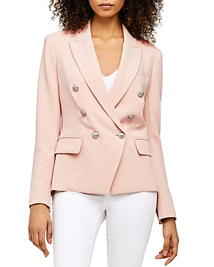 L AGENCE Kenzie Double-Breasted Blazer,1432PMB