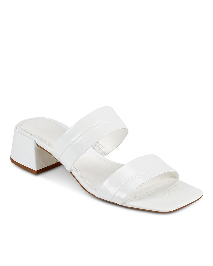 Marc Fisher LTD. Women s Pat Square Toe Mid Heel Sandals