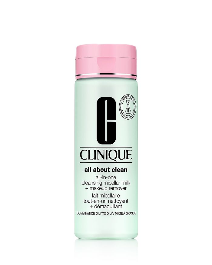 Clinique All About Clean All-in-one Cleansing Micellar Milk + Makeup Remover 6.8 Oz. In Skin Types: Iii – Combination Oily, Iv - Oily