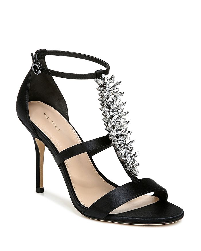 Via Spiga Women's Philomena Crystal Embellished High Heel Sandals ...