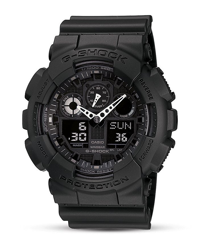 Shop G-shock G Shock Oversized Analog/digital Combo Watch, 55 X 51 Mm In Black