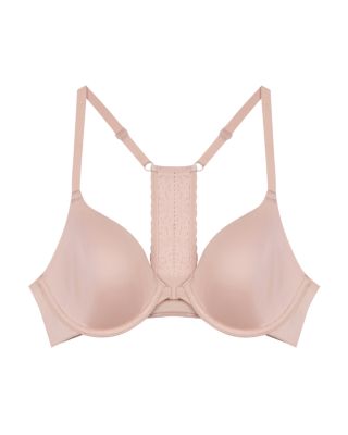 Future Foundation Lace-Racerback Front-Close Contour Bra