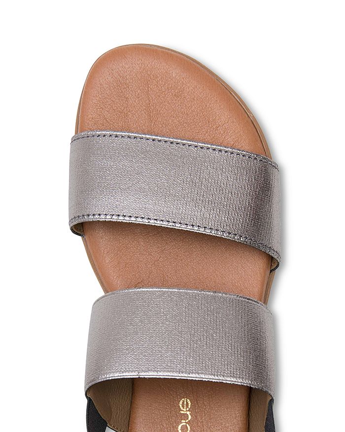 Shop Andre Assous Women's Nigella Featherweights Flat Sandals In Pewter