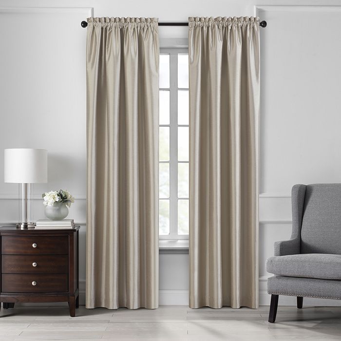 Elrene Home Fashions Colette Blackout Window Curtain, 52 X 108 In Taupe