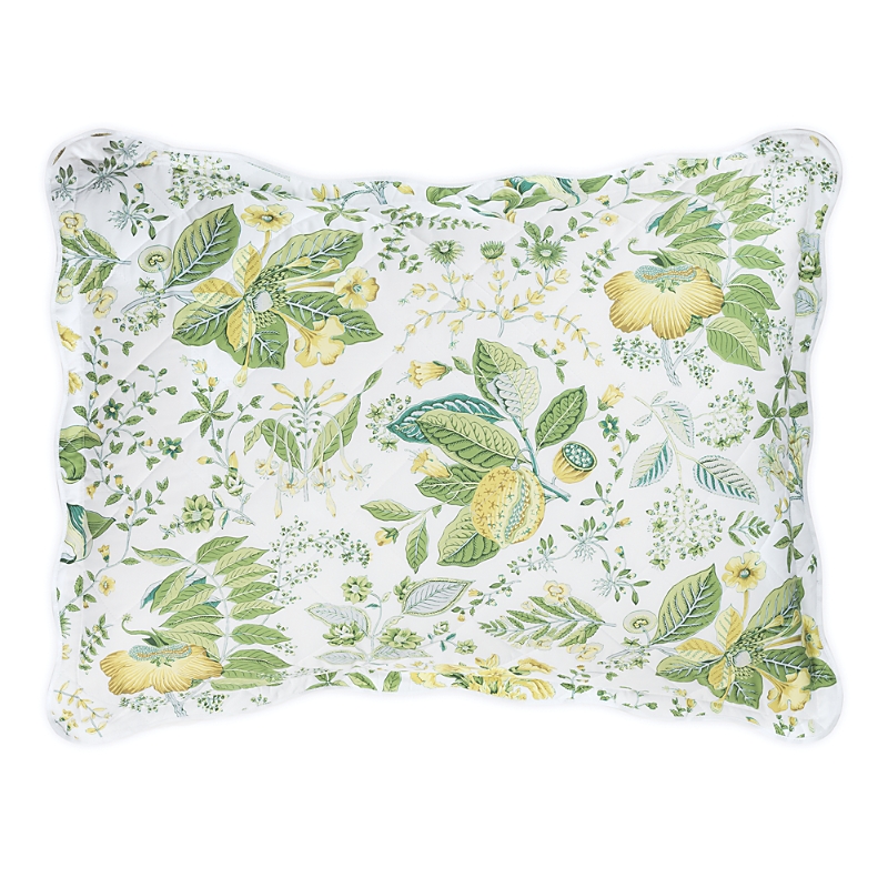Matouk Schumacher Pomegranate Quilted Standard Sham In Citrus