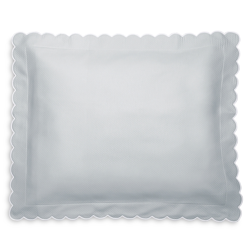 Matouk Diamond Pique Pillow Sham In Pool