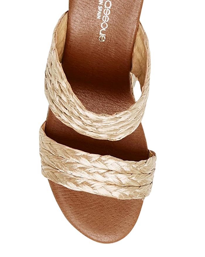 Shop Andre Assous Women's Nolita Slip On Espadrille Wedge Sandals In Beige