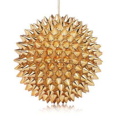 Bloomingdale's - Gold Spiked Ball Ornament - 100% Exclusive