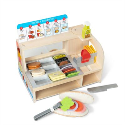 Slice & Stack Sandwich Counter Play Set - Ages 3-6