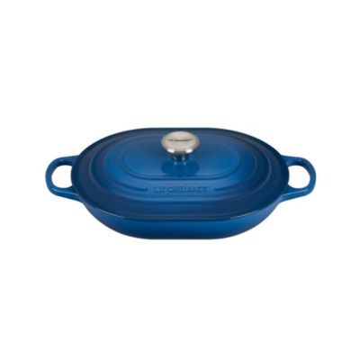 3.75 Qt Cast Iron Oval Casserole & Lid