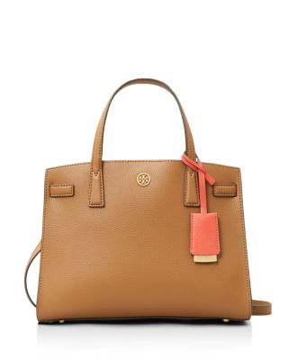 tory burch satchel brown