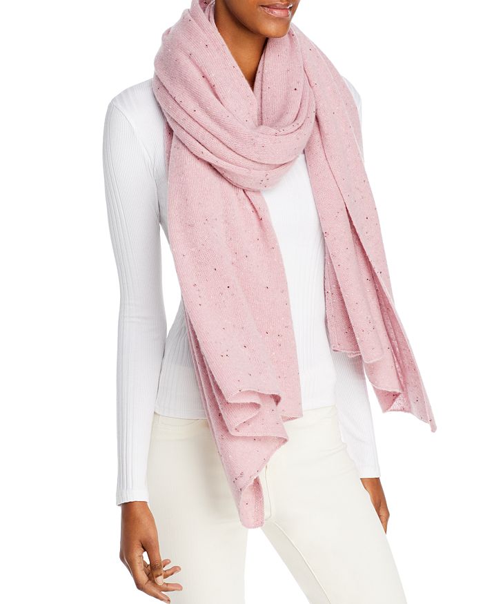 C By Bloomingdale's Cashmere Travel Wrap - 100% Exclusive In Pink
