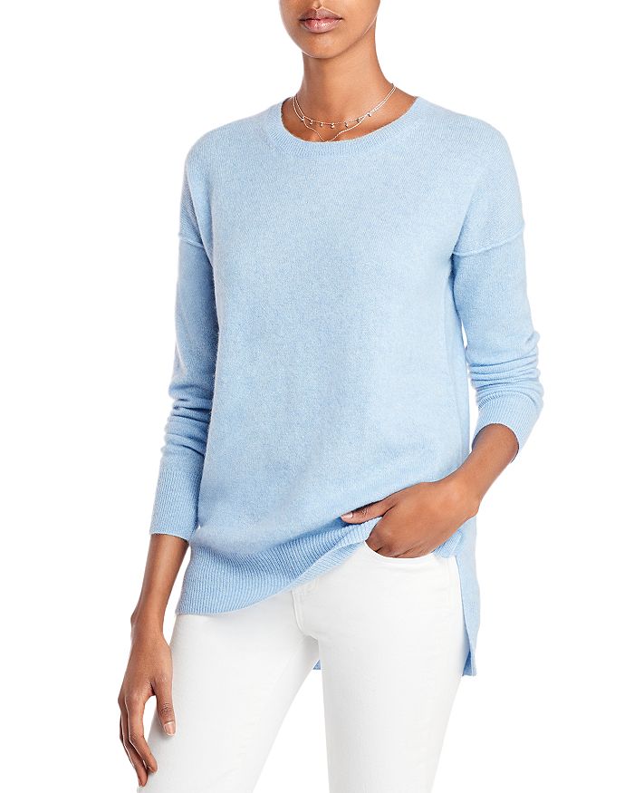 Aqua Cashmere High Low Cashmere Sweater - 100% Exclusive In Sky