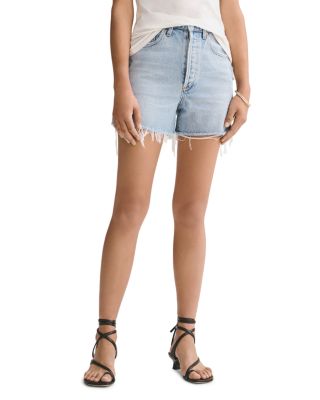 AGOLDE - Dee Cotton Denim Shorts in Chimes