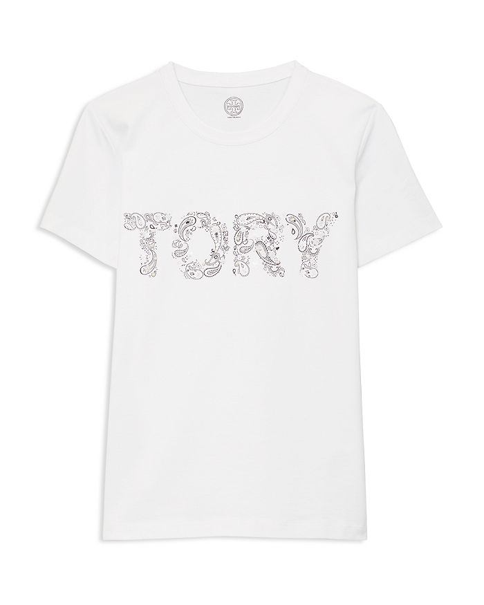 Tory Burch Logo Print Tee | Bloomingdale's