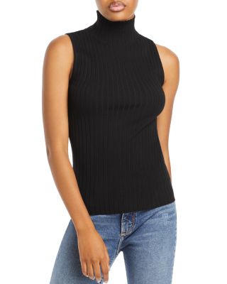 ribbed mock neck tank