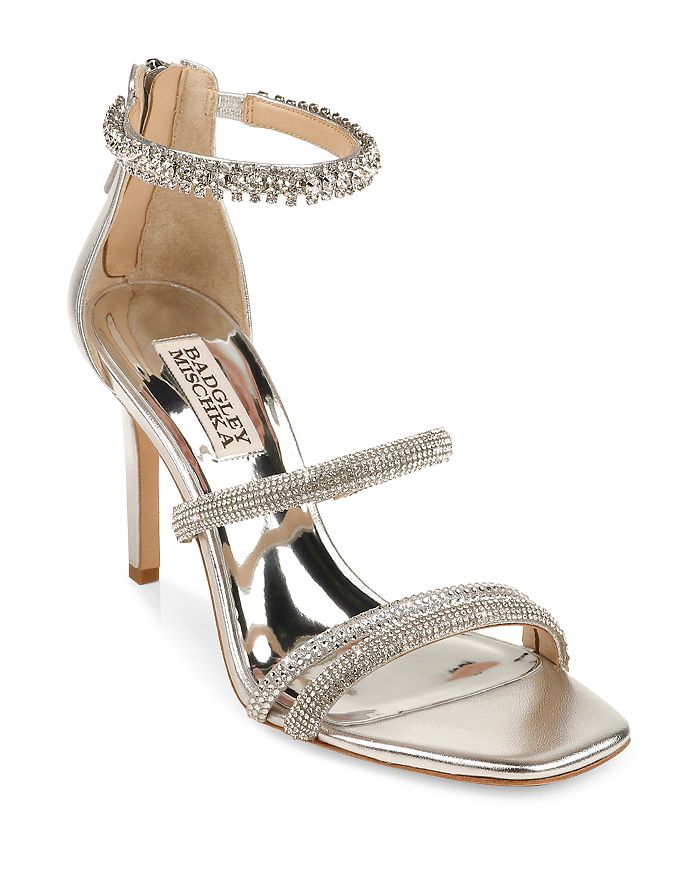 Badgley Mischka Collection Zulema Embellished Strappy Sandal In