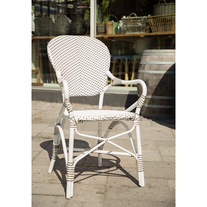 Shop Sika Designs S Isabell Outdoor Bistro Armchair In White/cap
