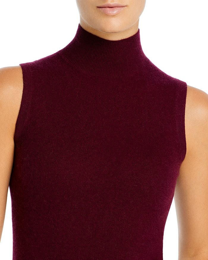 C By Bloomingdale's Sleeveless Cashmere Sweater - 100% Exclusive In Wine