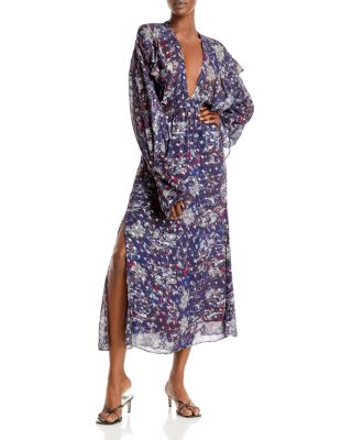 IRO Skage Printed Midi Dress Bloomingdale's