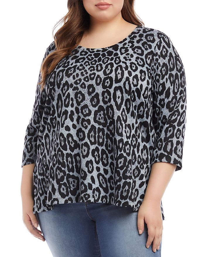 Karen Kane Plus Leopard Print Sweater | Bloomingdale's