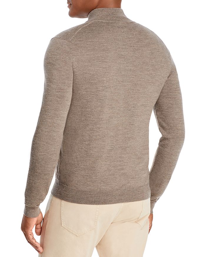 Shop The Men's Store At Bloomingdale's Quarter-zip Merino Sweater - 100% Exclusive In Ash