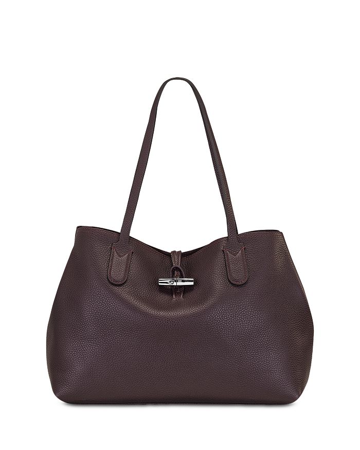 Longchamp Roseau Essential - Leather Shoulder Bag in Brown