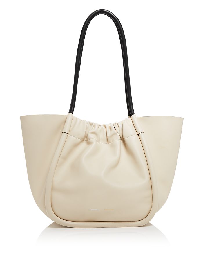 Proenza Schouler Small Ruched Leather Crossbody Tote In Clay