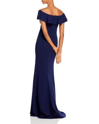 off shoulder dinner gowns