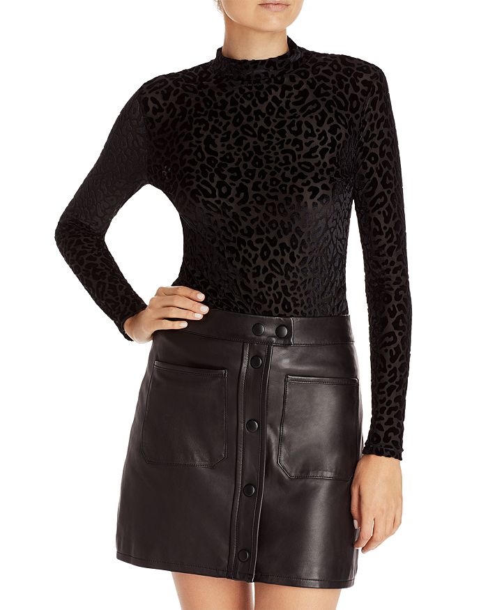 womens long sleeve leopard top