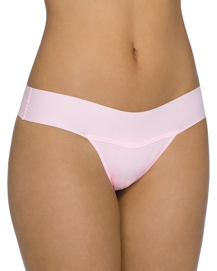 Shop Hanky Panky Breathe Natural Thong In Bliss Pink