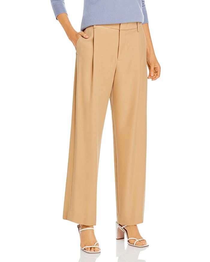 Vince Wide Leg Trousers In Sand Dollar