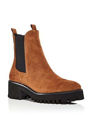 Freda Salvador Brooke Waterproof Lug Sole Boots Brown 5.5 In Brown Suede