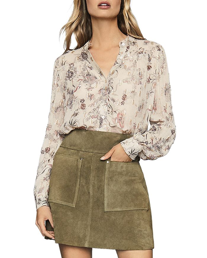 Reiss ruby floral dress sales